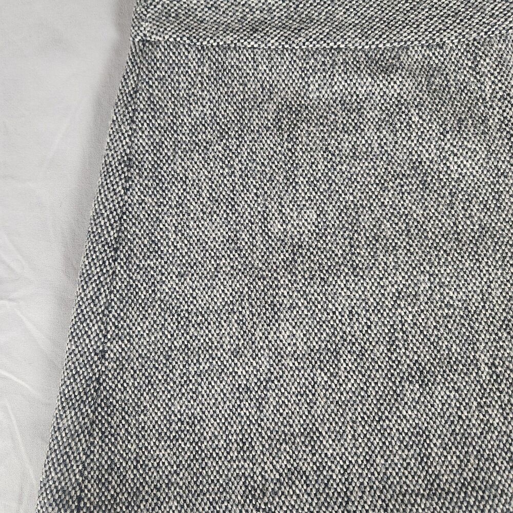 DKNY Wool Blend Tweed Mini Skirt Black White Lined Side Zip Women’s Small - Picture 2 of 9